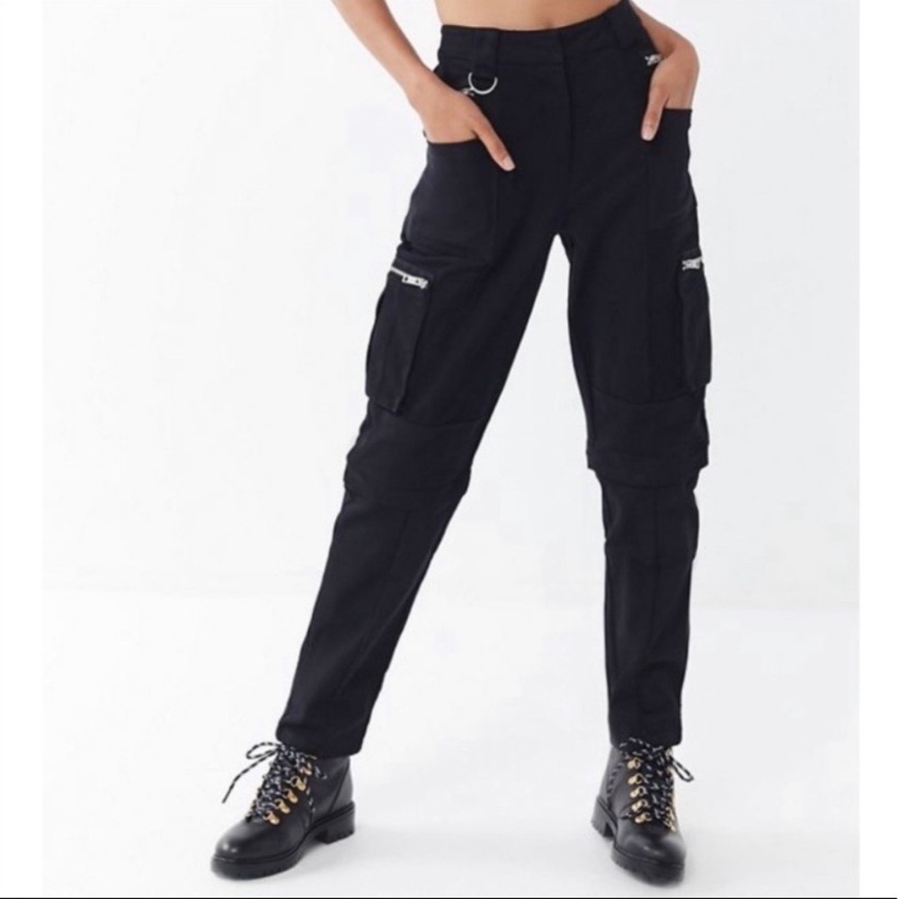 I.AM.GIA Black Cargo Pants. NWT